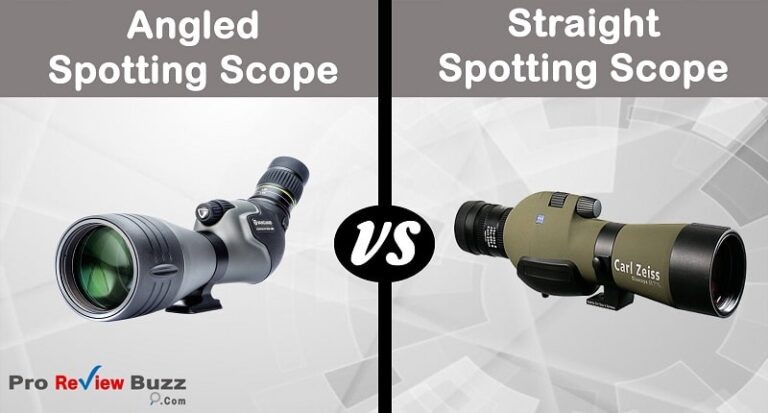 straight vs angled spotting scope for shooting