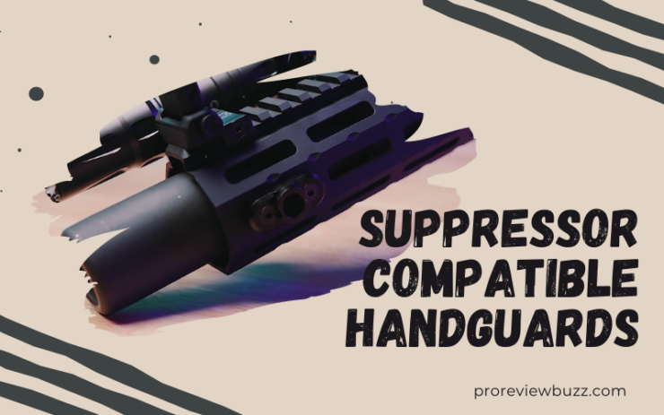 Handguard over suppressor