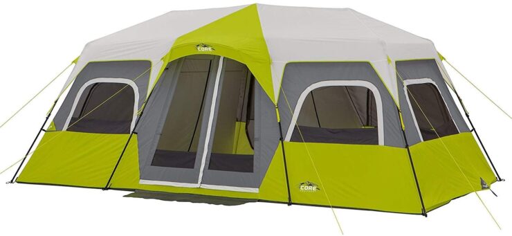 Core 12 Person Instant Cabin Tent- Family Tent With Living Room