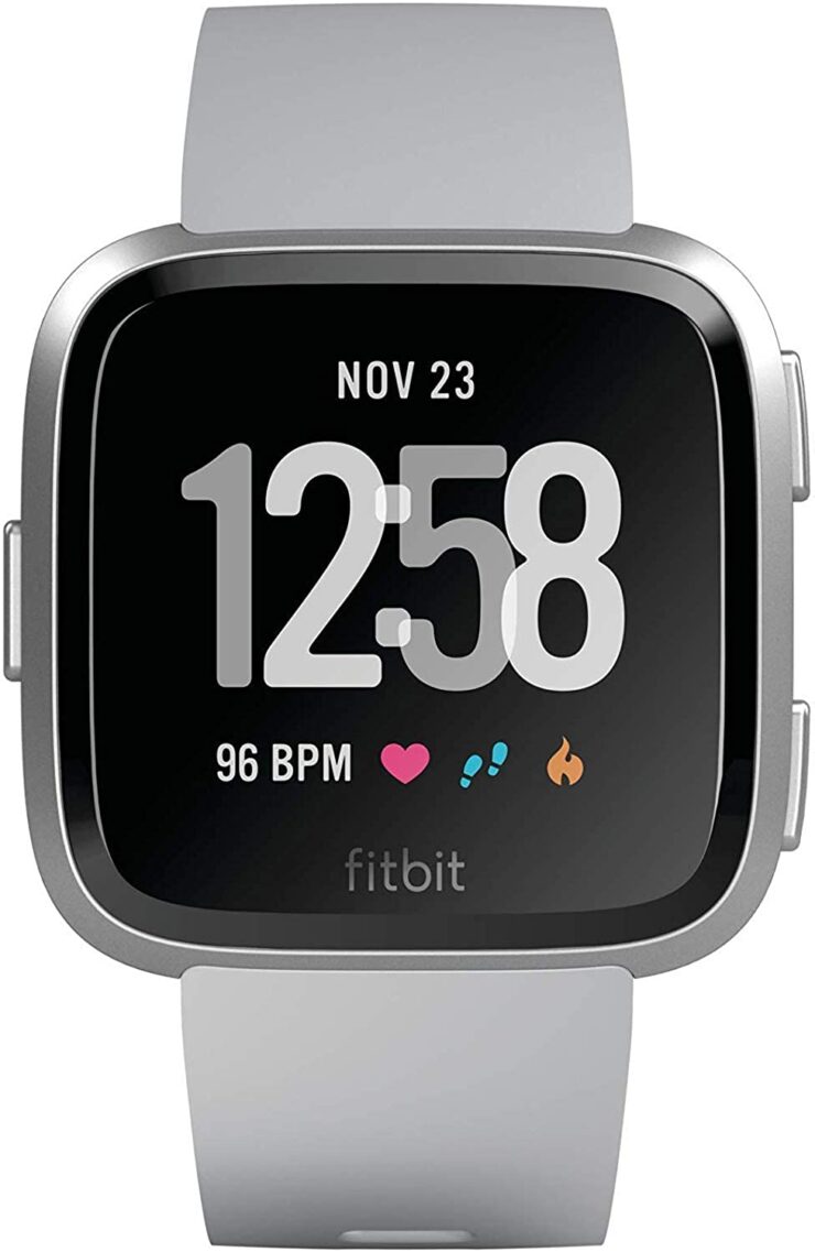 Amazon.com: Fitbit Versa Smart Watch, Gray/Silver Aluminium, One Size (S & L Bands Included)