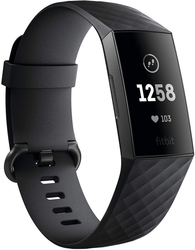 Amazon.com: Fitbit Charge 3 Fitness Activity Tracker, Graphite/Black, One Size (S and L Bands Included): Health & Personal Care