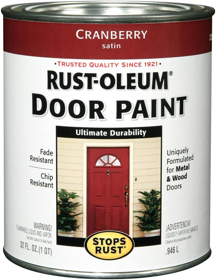 Rust-Oleum Cranberry Door Paint