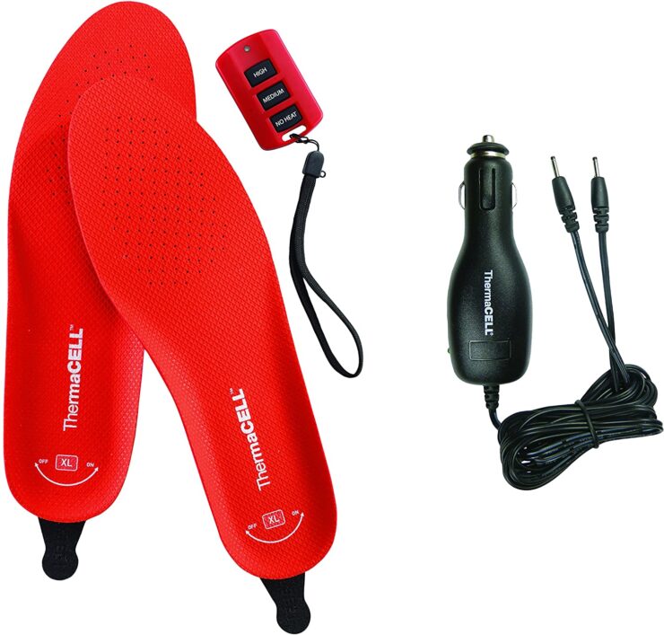 Thermacell Heated Shoe Insole with Car Charger