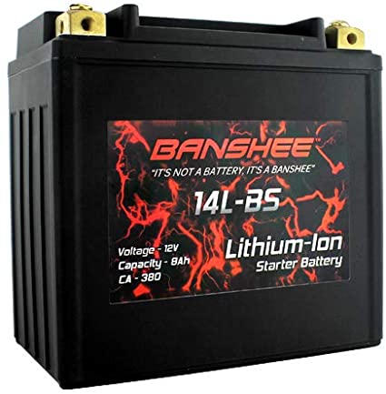 Banshee YTX14L-BS Lithium Motorcycle Battery for HARLEY-DAVIDSON XL, XLH (Sportster) Year (04-17)