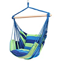 Blissun The Hangout Pod Kids' Hanging Tent, Hanging Hammock Swing Chair with Two Cushions