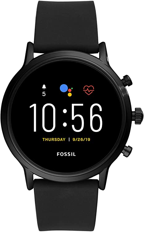 Fossil Gen 5 Carlyle Stainless Steel Touchscreen Smartwatch with Speaker, Heart Rate, GPS, NFC, and Smartphone Notifications