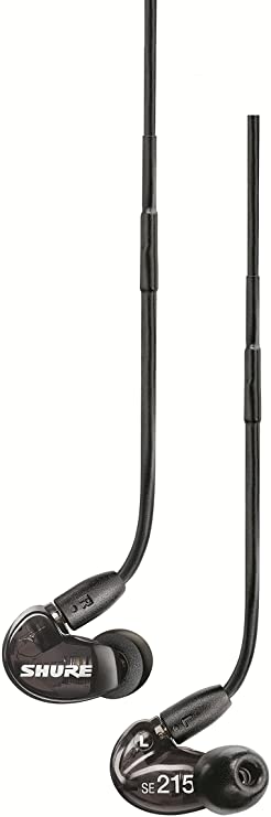 Shure SE215-K Sound Isolating Earphones with Single Dynamic MicroDriver