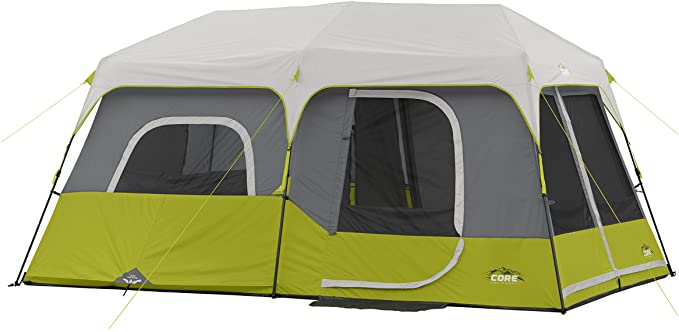 Core 9 Person Instant Cabin Tent- Multi Room Tents For Camping