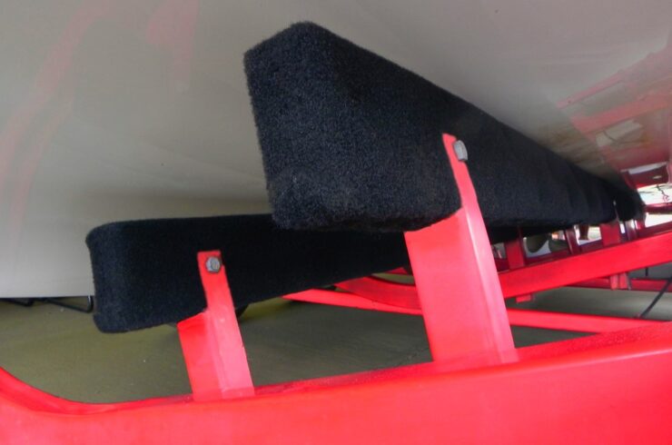 Bunk Carpet on A Boat Trailer